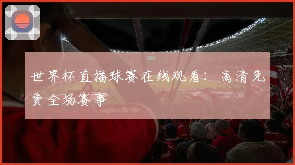 世界杯直播球赛在线观看：高清免费全场赛事